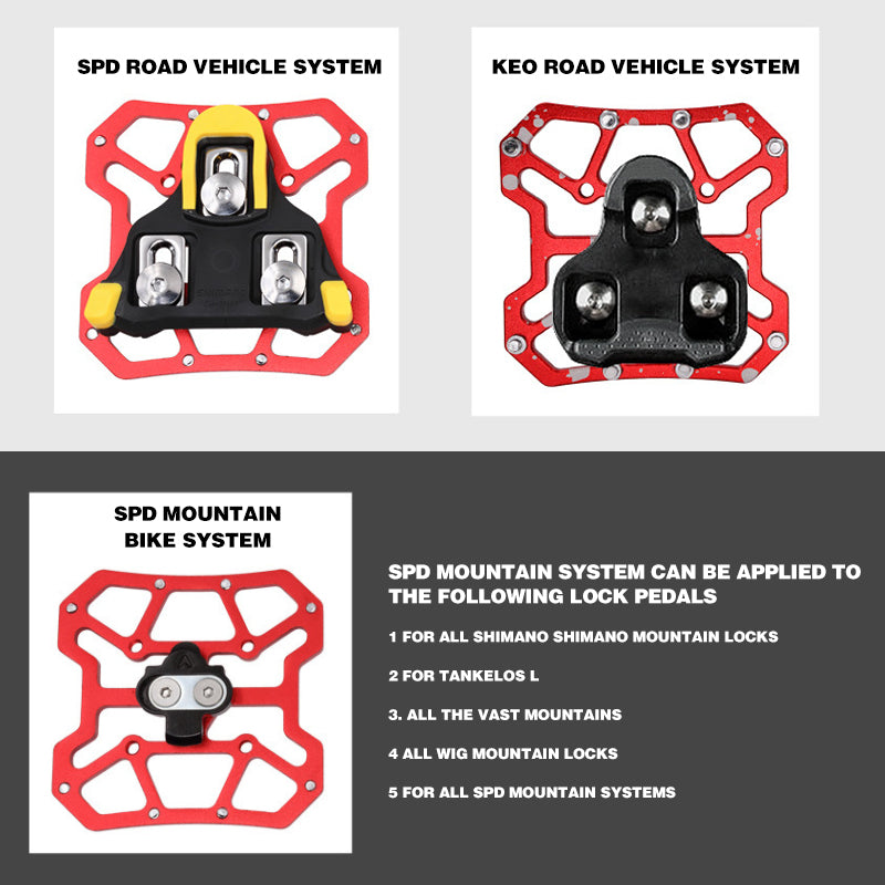 Aluminum Alloy Clipless Pedal Platform Adapters