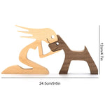 Pet Lover - Wood Sculpture Table Ornaments