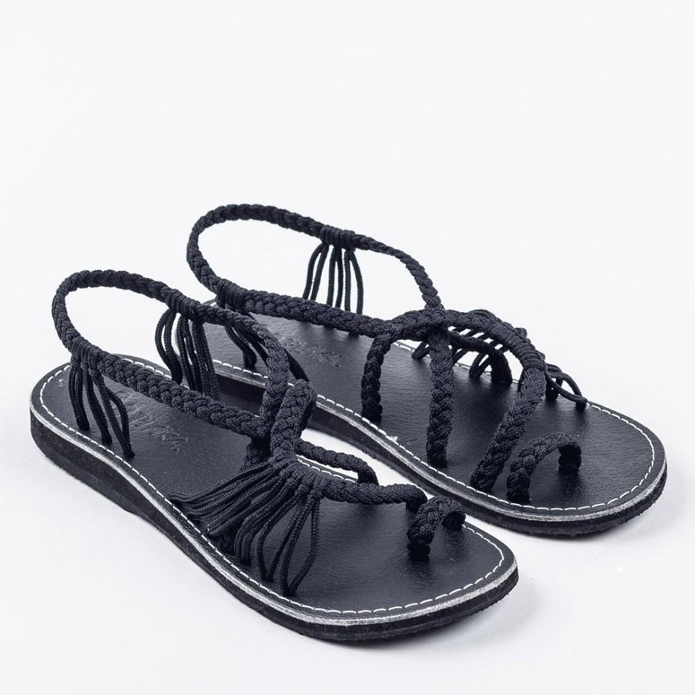 Palm Leaf Flat Sandals for Women, 1 Pair