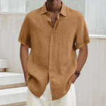 Short-sleeved summer shirt for men