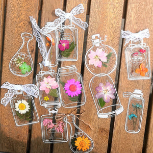 🌸Dried Flower Bookmarks Set