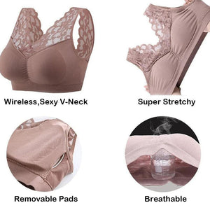 Breathable Sports Push Up Lace Bra