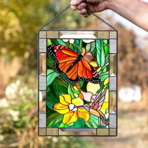 Rectangular Bird Pendant Window Hangings 🐦