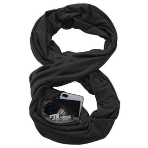 Bequee Winter Scarf With Zipped Pocket