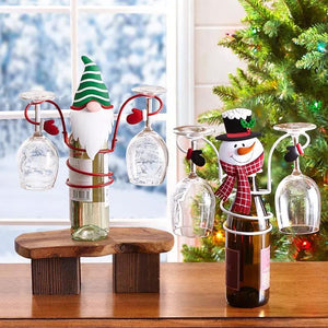 Pre-Sale>>Idearock™Holiday Wine Bottle & Glass Holders