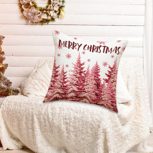 Pink Christmas Pillow Covers