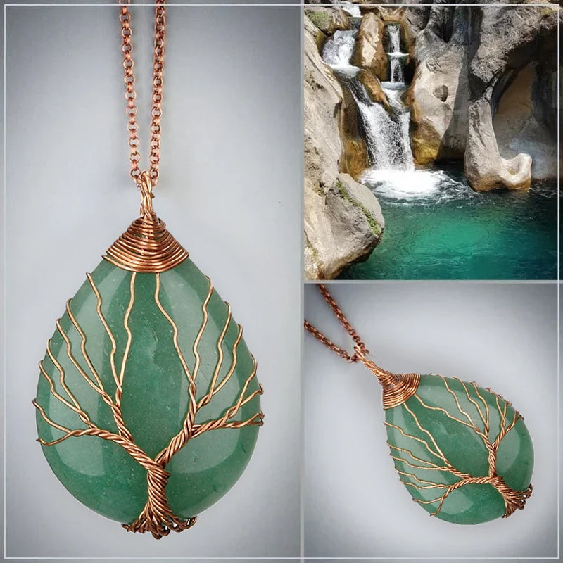 Tree of Life Opal Necklace