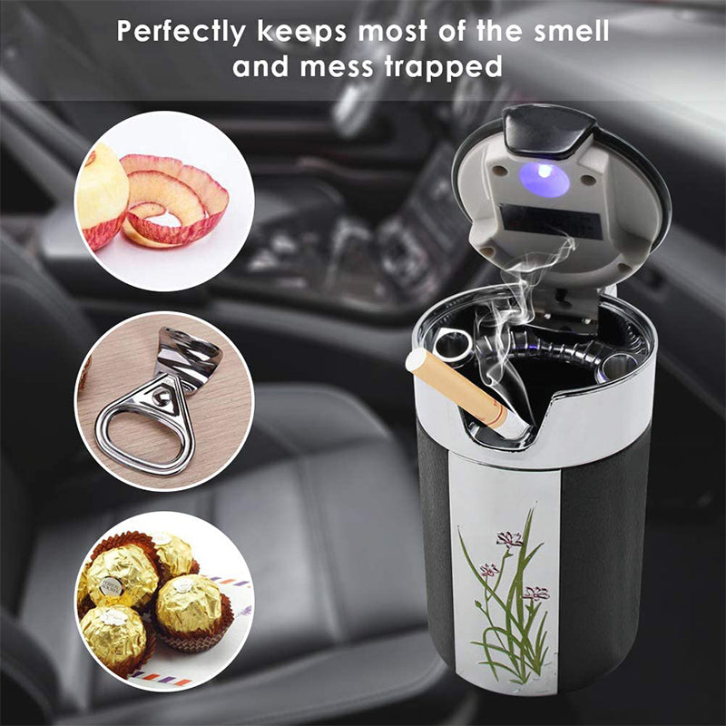 Portable Led Light Car Ashtray