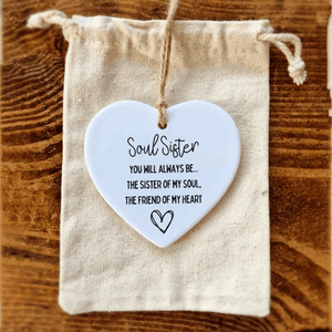 Ceramic Heart Quote card(GIft package)