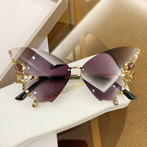 DIAMOND BUTTERFLY SUNGLASSES