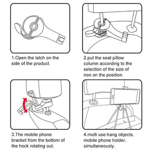 Headrest Bracket Car Hook