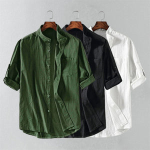 Short Sleeve Linen Shirt