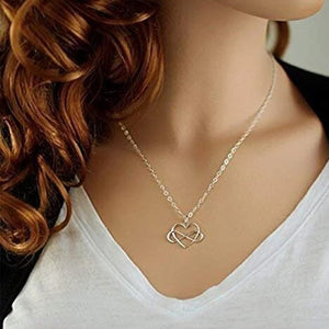 Love Bow Unbiological Sister Necklace Best Friend Necklace