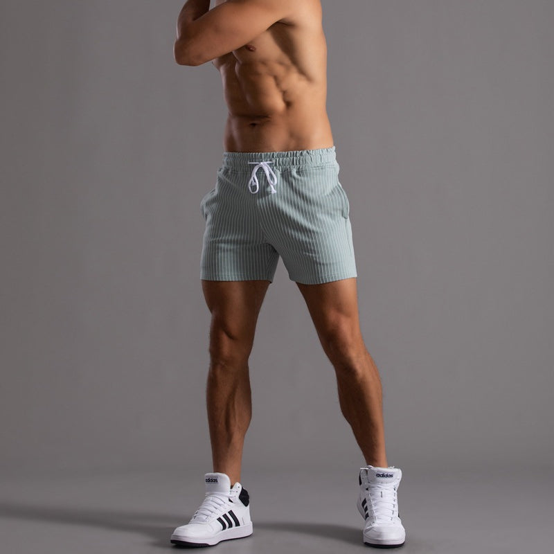 Men's Drawstring Elastic Workout Shorts