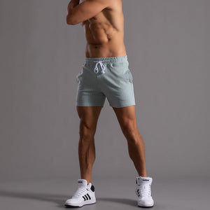 Men's Drawstring Elastic Workout Shorts