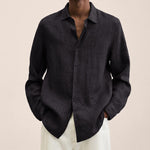 Men's Linen Long Sleeve Shirt