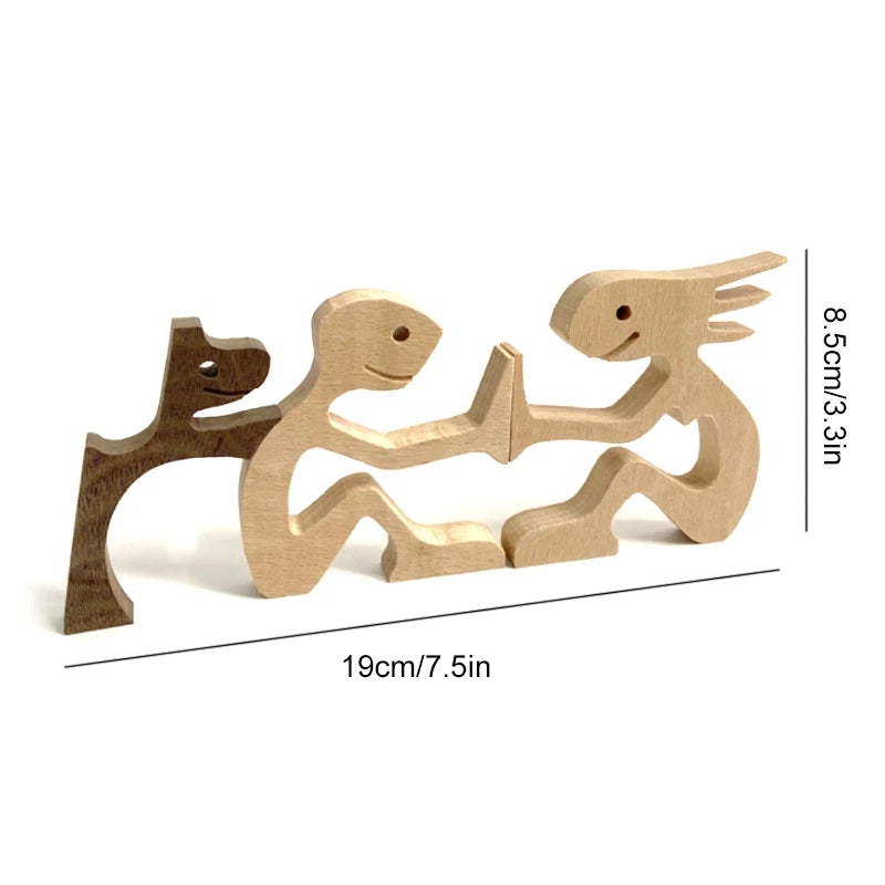 Pet Lover - Wood Sculpture Table Ornaments