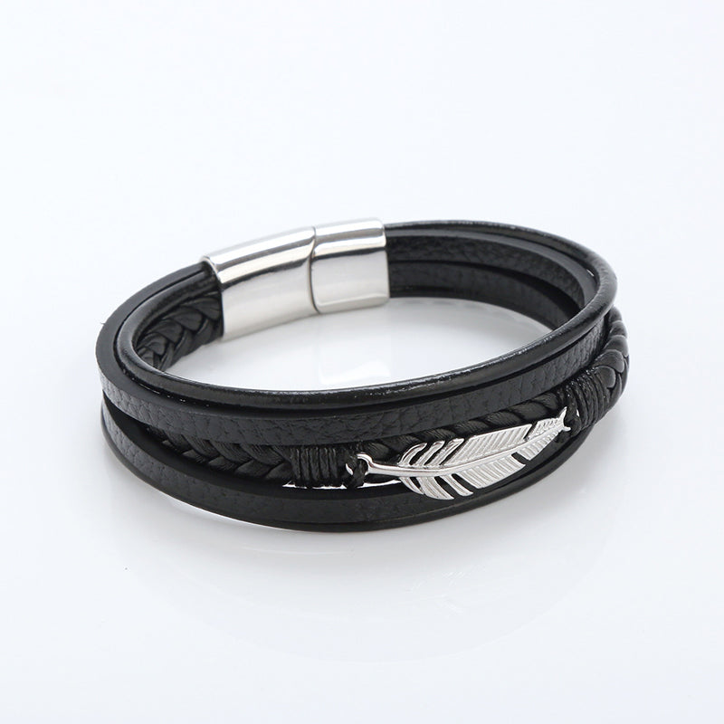 Men's Feather Bracelet