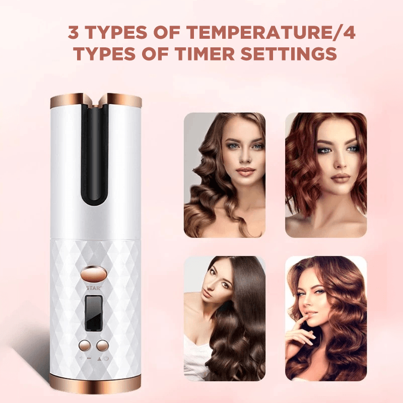 Wireless Auto Rotation Curling Iron