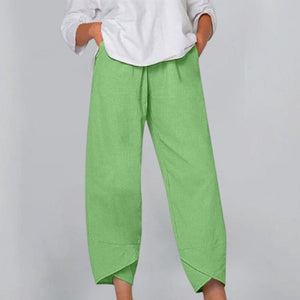 Cotton and Linen Casual Pants