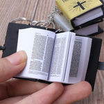 Mini Bible Cross Keychain