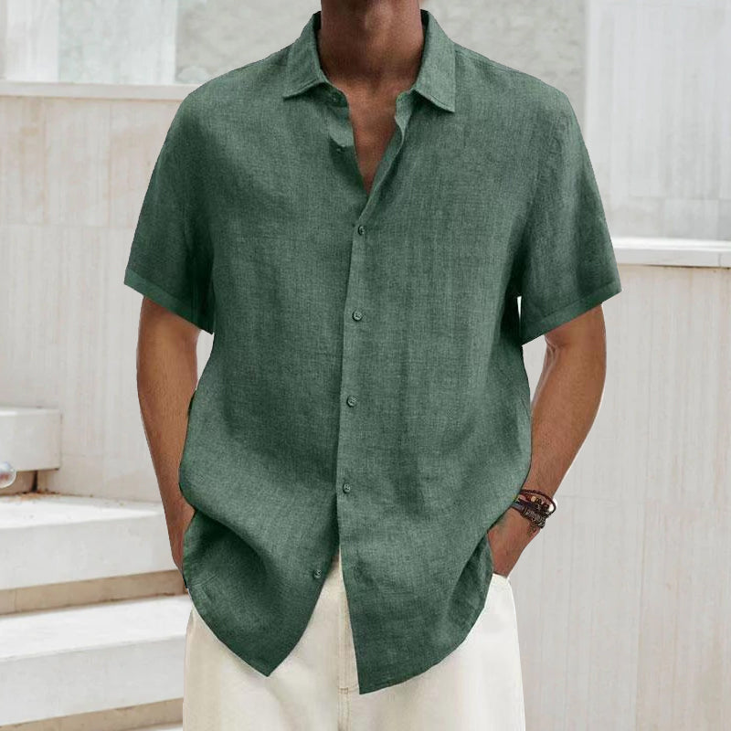 Short-sleeved summer shirt for men