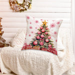 Pink Christmas Pillow Covers