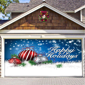 Snow Garage Door Banner Ornament