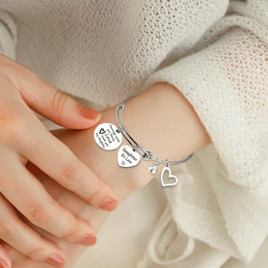 🎁FOR DAUGHTER-IN-LAW🎁MARRIAGE MADE YOU FAMILY LOVE MADE YOU MY DAUGHTER BANGLE BRACELET