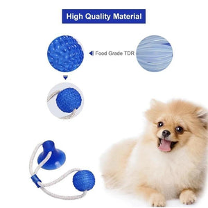 Dog Bite Toy Interactive food leaker toy with Suction Cup