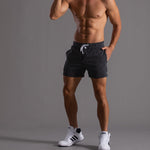 Men's Drawstring Elastic Workout Shorts