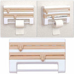 Multifunction Film Storage Rack Cutter for Kitchen