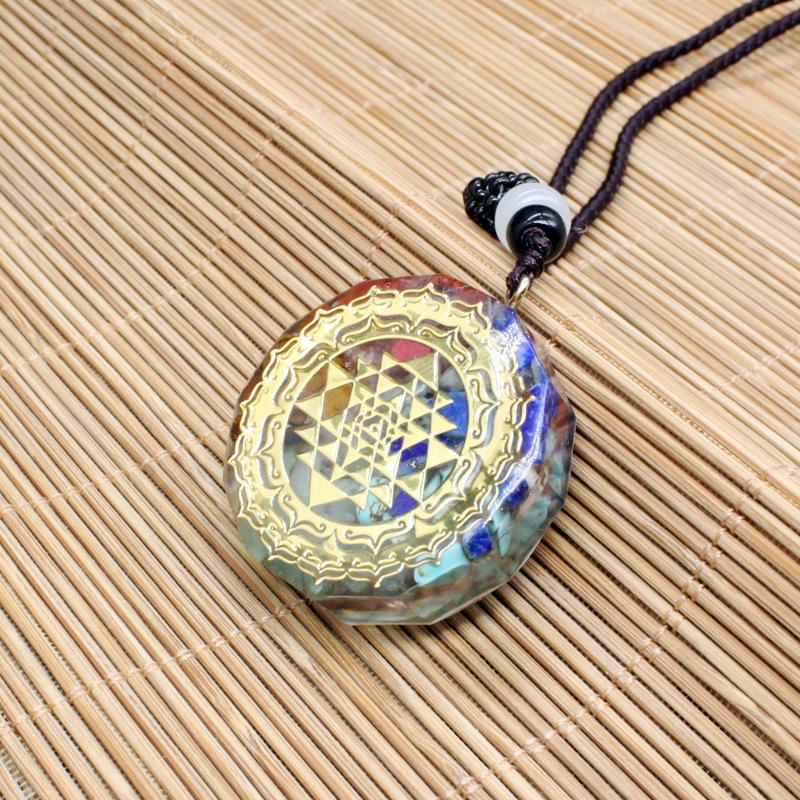 SRI YANTRA ORGONITE QUARTZ NECKLACE