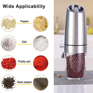 Automatic Electric Gravity Induction Salt and Pepper Grinder