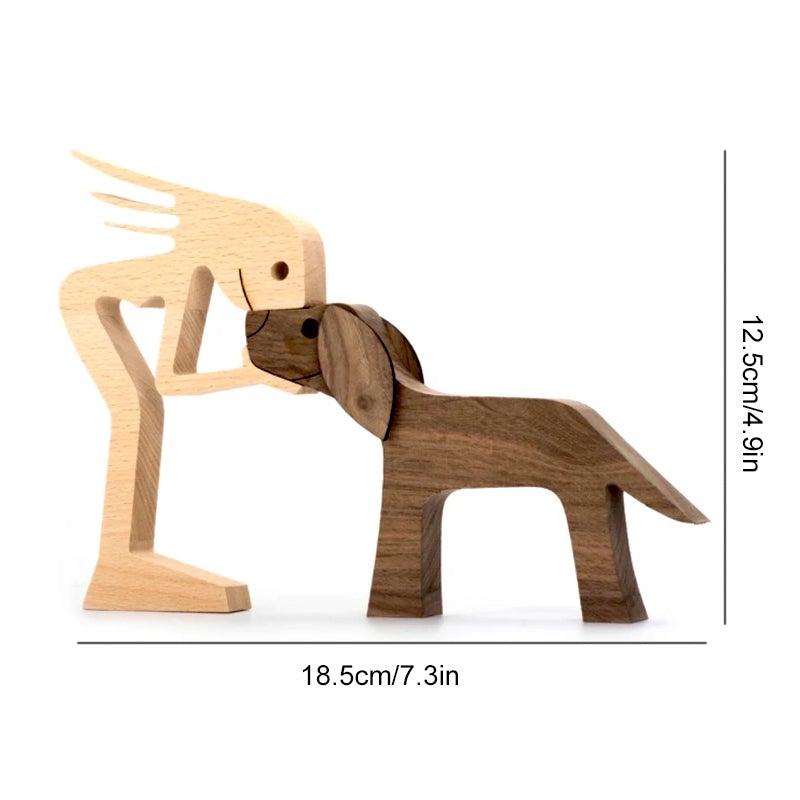 Pet Lover - Wood Sculpture Table Ornaments