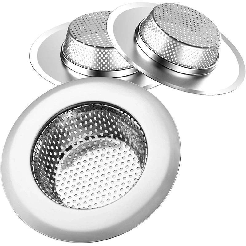 Kitchen Stainless Steel Sink Filters (3 Pieces)