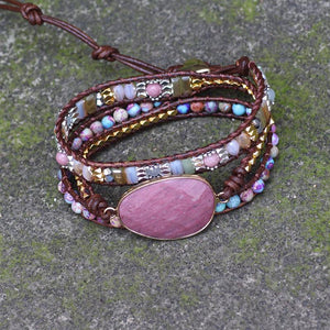 Handmade Natural Stone Wrap Bracelet