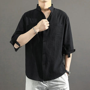 Short Sleeve Linen Shirt