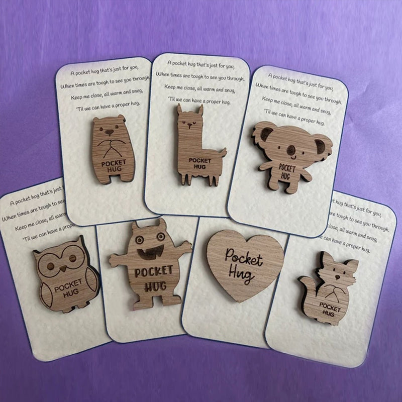 Pocket Hug Wooden Token