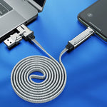 4-in-1 Nylon Braided Fast Charging Cable