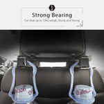 Car Seat Rear Hook with Mobile Phone Holder(2PCS)