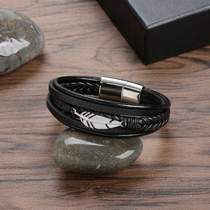 Men's Feather Bracelet