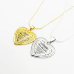 To My Daughter Heartfelt Necklace Love Mom/Dad