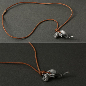 Scruffy Cat Necklace