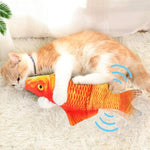 Plush Simulation USB Charging Cat Fish Toy