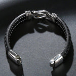 Forever Linked Together Braided Leather Bracelet