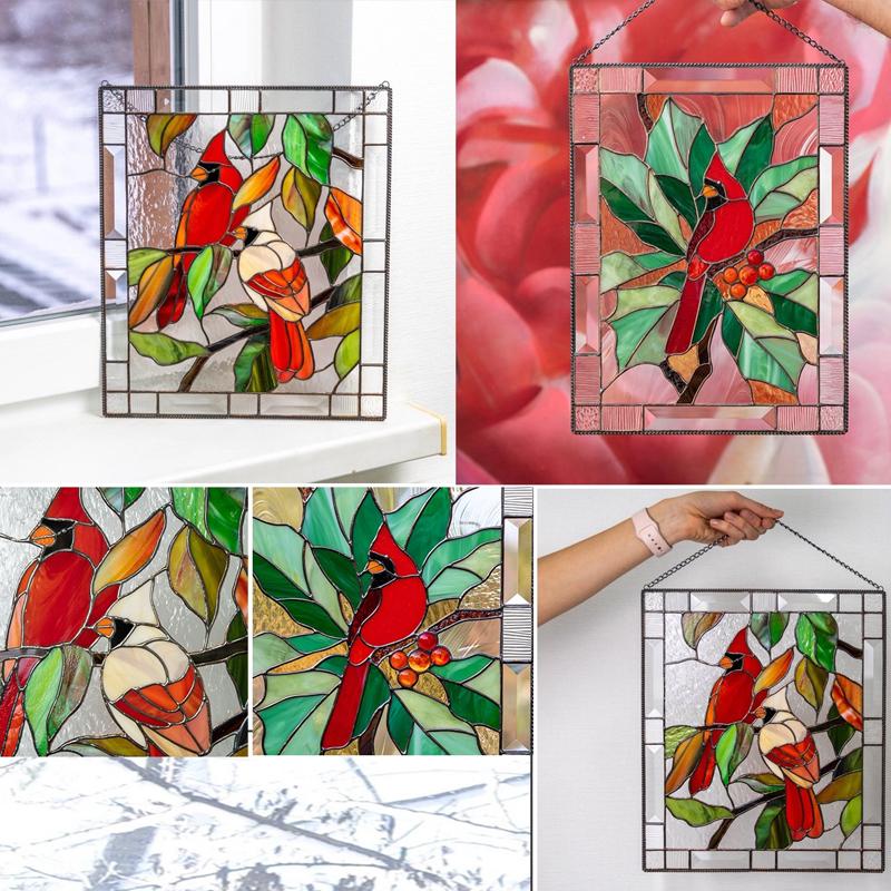 Rectangular Bird Pendant Window Hangings 🐦