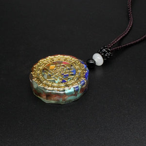 SRI YANTRA ORGONITE QUARTZ NECKLACE