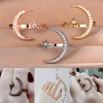 Moon & Star Ring