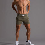 Men's Drawstring Elastic Workout Shorts